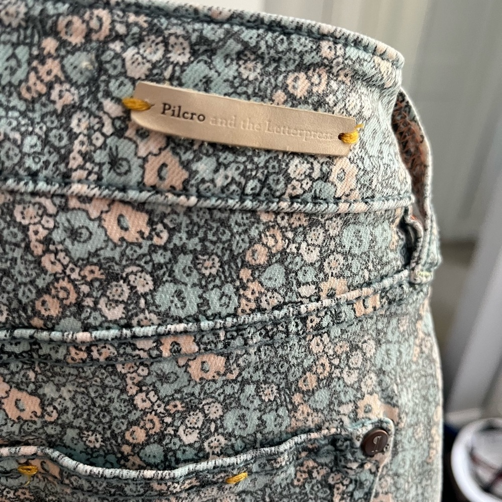 Pilcro & the Letterpress (from Anthropologie) • Floral Jean Pants‎ - Picture 7 of 7